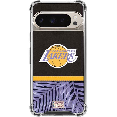 NBA Los Angeles Lakers Retro Palms Pixel 9/9 Pro Clear Case